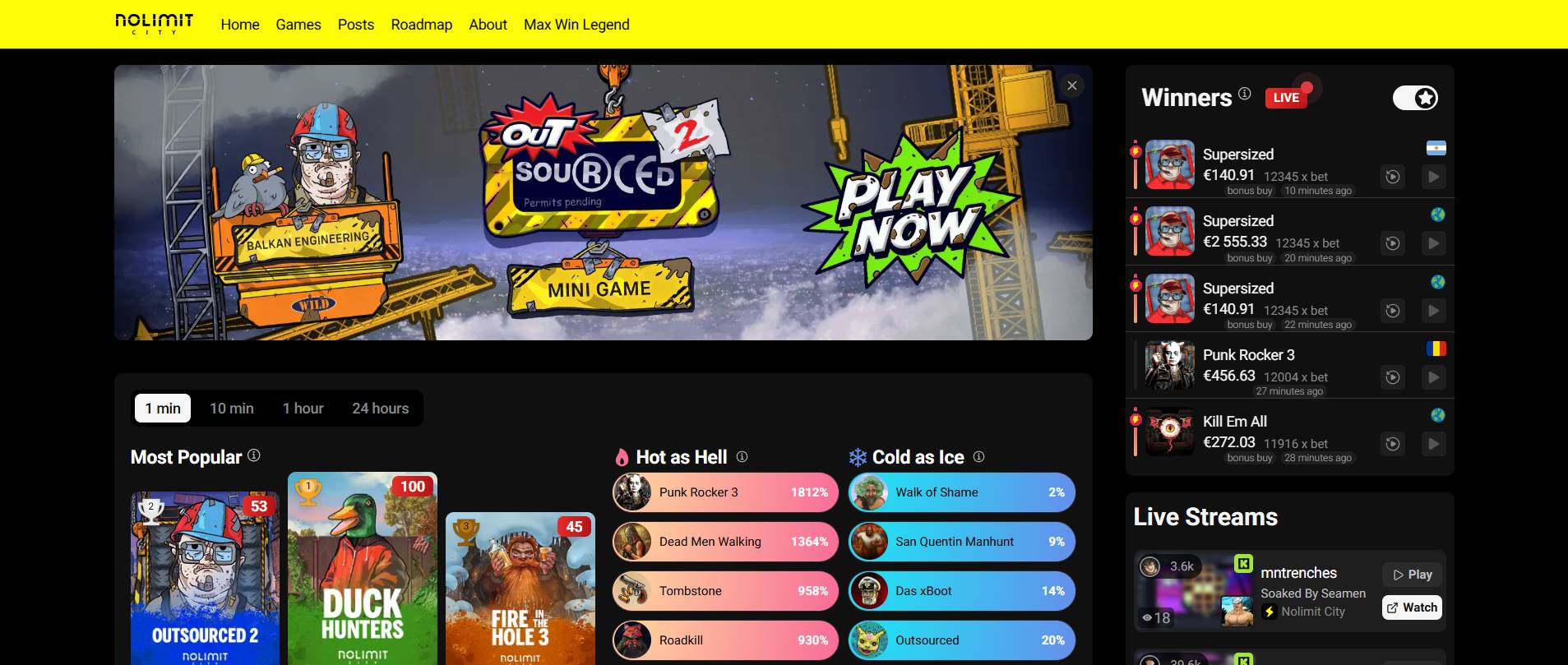Nolimit City slot game interface featuring xNudge mechanic